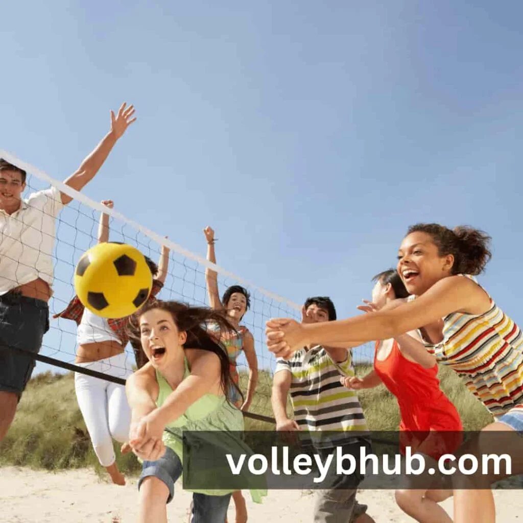 Men and women beach volleyball